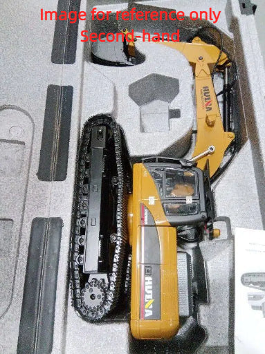 Second Hand US Stock HUINA New Upgrade 580 1/14 Metal Excavator Model Engineering Vehicle Electric Ball Grabber 361 Rotating Shear Claw Sound Lights