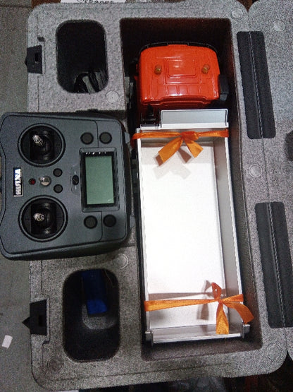 Fast Free Shipping Second Hand US Stock 1/14 HUINA 1598 2.4G Remote Control Dumper 6x6 Engineering Transport Vehicle Lifting Rod Tipper Car Light Sound Battery