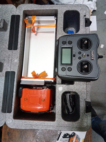Fast Free Shipping Second Hand US Stock 1/14 HUINA 1598 2.4G Remote Control Dumper 6x6 Engineering Transport Vehicle Lifting Rod Tipper Car Light Sound Battery