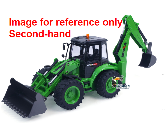 Fast Free Shipping Second Hand EU Stock HUINA 1/14 1579 Remote Control Backhoe Excavator 2.4G 9CH RC Loader Model