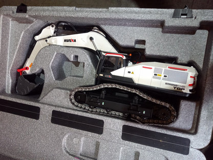 Second Hand US Stock 1/14 Metal HUINA 1594 RC Excavator Model Toys Remote Control Digger Light Sound Battery
