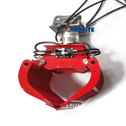 Kabolite Metal Hydraulic Claw Shear Fork Attachment Upgrade Spare Parts for 1/14 K350-200 RC Excavator Construction Digger