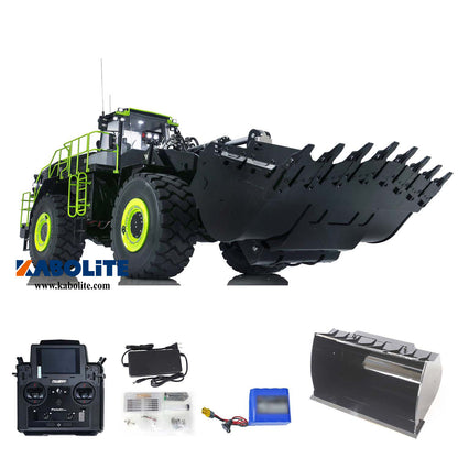 2Speed Kabolite 1/14 K988 PRO Hydraulic RC Loader Metal Heavy Vehicle PL18 Lite 6CH Valve Axle Lock Battery Light Sound Radio Control Truck Model